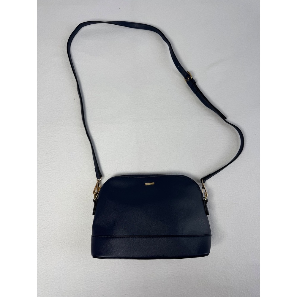 Classic Chic Lovevook Women Small Crossbody Bag Navy Blue Saffiano Gold Hardware